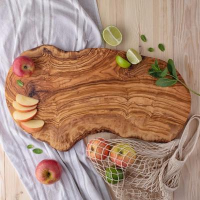 China Eco-Friendly Personalized Olive Wood Cutting Board for Chopping and Cheese 6.2 Pounds for sale