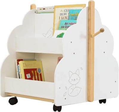 China Functional Design Multifunction Wooden Book Rack for Children's Books for sale