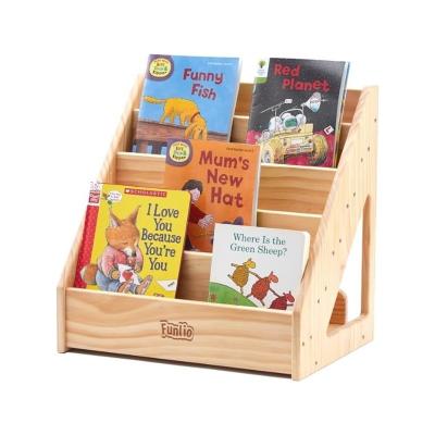 China Living Room Front-Facing Kids Bookshelf for Toddlers 1-5 Years Handle and Custom Size for sale