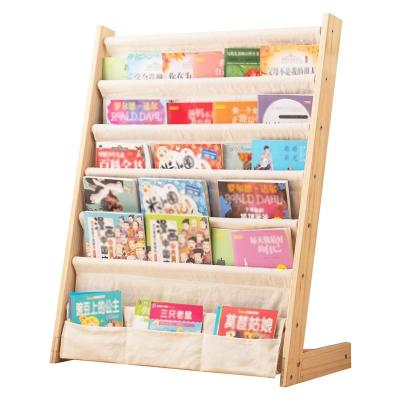 China Estante de libros para niños de nivel 6 para el dormitorio Estante de productos de madera Estante de almacenamiento de libros en venta