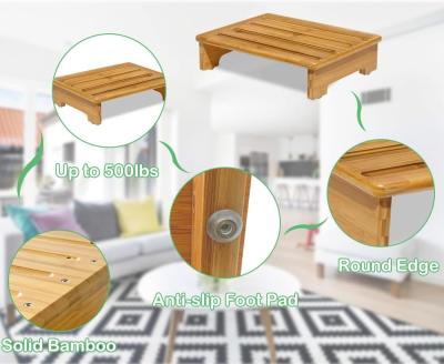 China Gift Craft Industrial Solid Wood Footstool Perfect for Office Bathroom and Bedside for sale