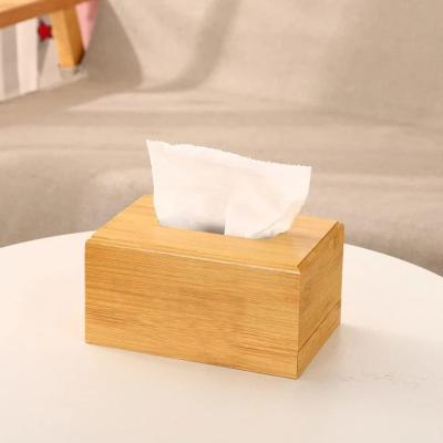 China Silk-screen Printed Tissue Box Holder for Wood Storage in Tea Restaurant for sale