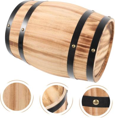 China Barril de whisky de madera Caja de barril de madera natural para tofu de miel en venta