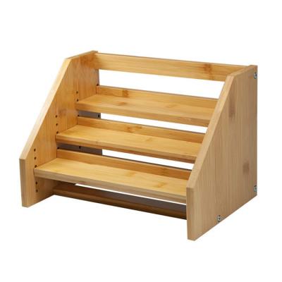 China Organic Rectangle Bamboo Cabinet Organizer Shelves 3 Wire Thickness Medium Width for sale