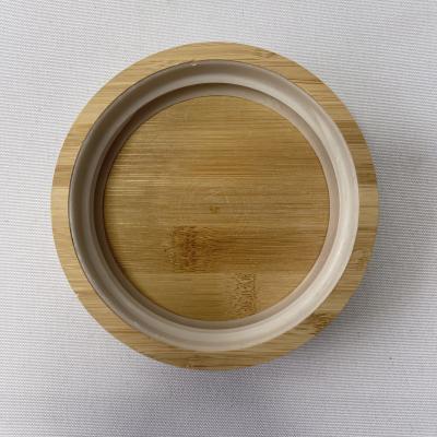 China Wooden Lid 10.9x2.4cm for Food Glass Can in Your Choice of Plain or Custom Color for sale