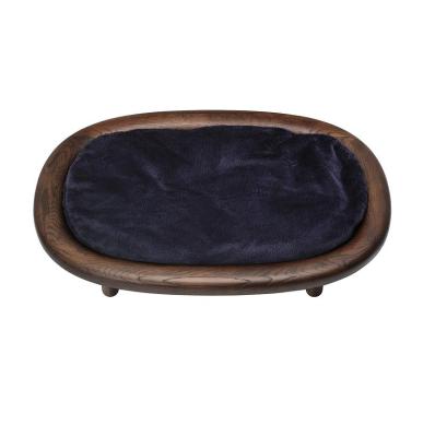 China Plain Wooden Box Rectangle Pet Bed with Anti-Slip Design and Easy Care Structure for sale