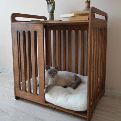 China Indoor Cabin Must-Have Save Space with Luxury Demolition Wooden Dog Crate Furniture for sale