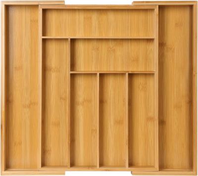 China Maximize Your Drawer Space with Bamboo Cutlery Tray Drawer Organizer 3 Wire Thickness for sale