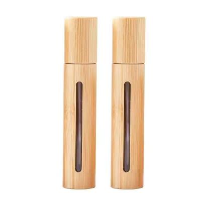 China Cosmetic Packaging Perfume Essential Oil Spray Bottle Wooden Bamboo Customized Packaging Bottle for sale