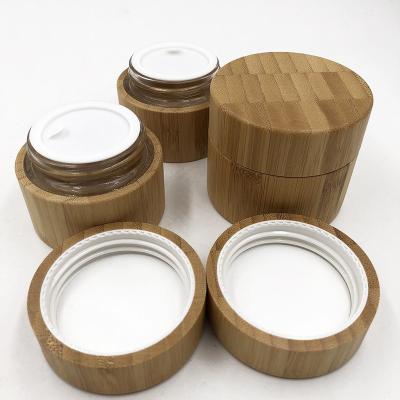 China Customized Logo Biodegradable Bamboo Cosmetic Jar for Empty Jars Eco-Friendly Design for sale