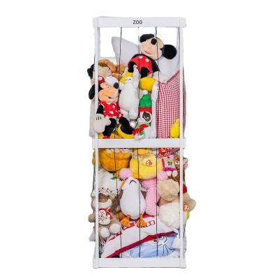 China Ball Storage Animal Zoo Cage Organizer Functional Design for Stuffed Plush Toy Holder for sale