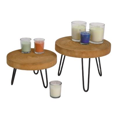 China Mail Packing Y Round Wooden Plant Stand for Displaying in Modern Interiors for sale