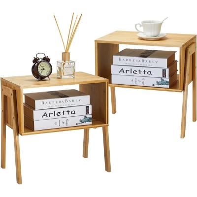 China Bedroom Furniture Printing Stackable End Living Room Nightstands Modern Bedside Table for sale