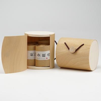 China Stärkevolles Massivholz Korkenbark Lagerbox Tee Holzgehäuse Birke Schmuck Holz Veneer Boxen zu verkaufen