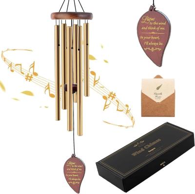 China Personalized Mom Gift Customized Aluminum Compassion Memorial Wind Chimes for Outdoor for sale