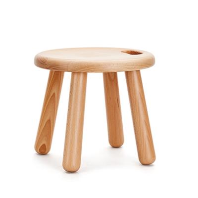 China Mail packing N Modern Design Small Round Wood Stool for Kitchen Living Room Home Decoration Furniture Stool for sale