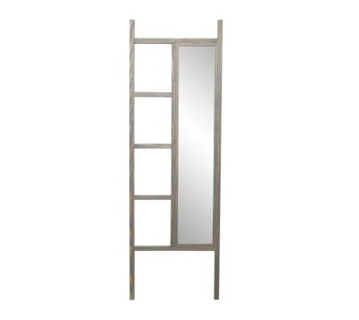 China Bathroom Leaning Dressing Mirror Ladder Modern Design Style Wooden Frame with Mirror for sale