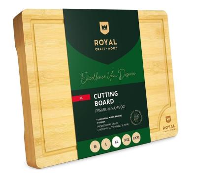 China Custom Service 18X12Inch Bamboo Wood Cutting Board Sustainable Wooden Plain Color for sale