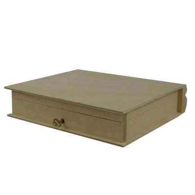 China Handmade Custom Wood Book Box for Organizing and Storing Various Personal Items for sale