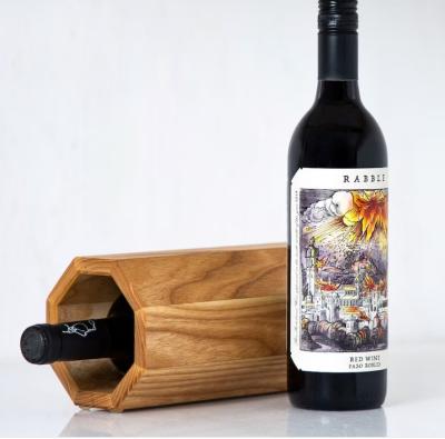 Chine Réservoir de vin en bois empilable en grande quantité pour un support de vin sur table personnalisable à vendre