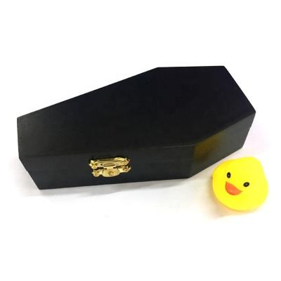 China Unfertige Holzkistbox für maßgeschneiderte schwarze Geschenk- und Kosmetikverpackungen zu verkaufen