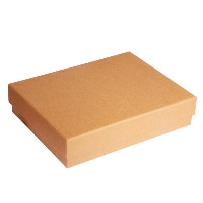 China Handmade Glossy Lamination Printing Recycled Kraft Blank Cardboard Craft Paper Boxes for sale