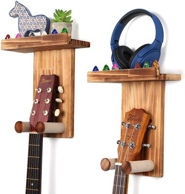 China Custom Wall Mount Holder Guitar Hanger Shelf for Home Decoration Single Tier Design for sale