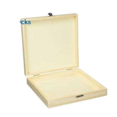 China Unfinished Wooden Cigar Box for Eco-Friendly Packaging and Stamping Printing Handling for sale