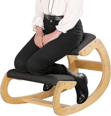 China Ergonomic Kneeling Rocking Knee Chair Modern Upright Posture Chair for Home Stool Ottoman for sale