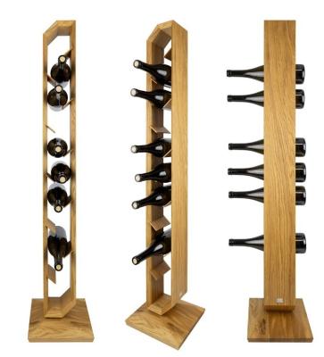 China Custom Wooden Wine Rack for Home Decor Installation Type Standing Type Anniversary Gift for sale