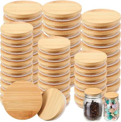 China Reusable Bamboo Canning Lids for Mason Jars Child-Proof and Customized Logo for sale