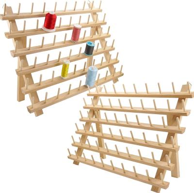 China Wooden Thread Rack for Organizing Embroidery Quilting and Sewing Threads in Living Room for sale