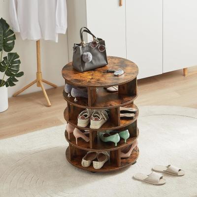 China Stylish 4-Tier Rotating Shoe Rack for All-Season Shoes in Entryway Living Room Hallway for sale