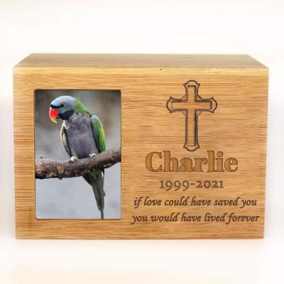 China Wooden Pet Memorial Keepsake Urns for Dogs Ashes Small Animals Ashes Personalized for sale