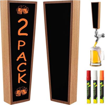 China Customizable Chalkboard Beer Tap Handles for Bars and Restaurants Logo Included for sale