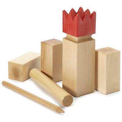 China Take Your Outdoor Activities to the Next Level with Hardwood Kubb Yard Game Set for sale