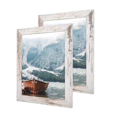 China Shabby Chic Wooden Photo Frame Sets with Customized Rustic Wall Art Decoration for sale