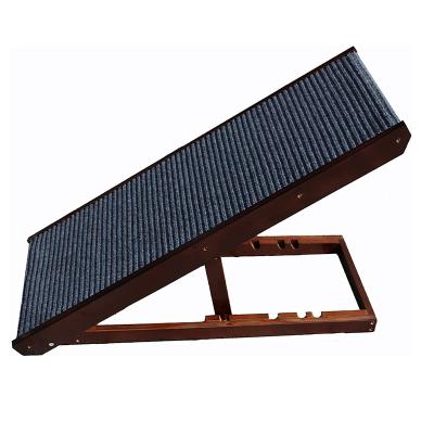 China Wooden Plain Color Folding Ramp for Small Animals Pet Dog Bed OEM/ODM Order for sale