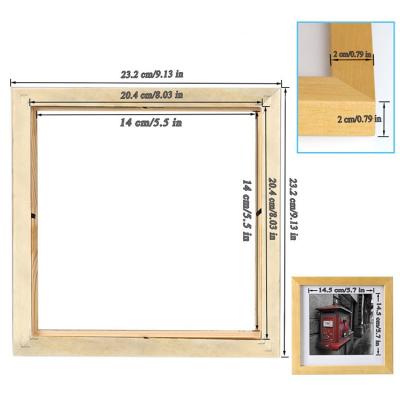 China Plain Color Wooden Picture Frame Unfinished Pine for Custom Color Photo Frame for sale