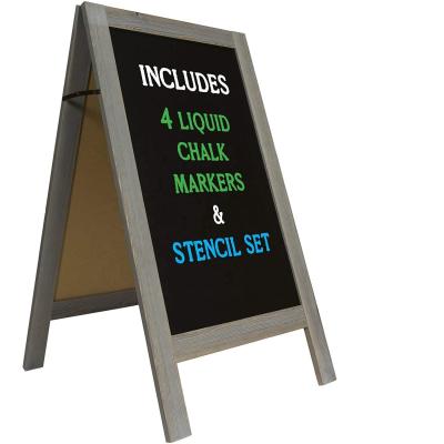 China Blackboard for Restaurant Cafe in Wooden Plain Color at Mini Simple Useful Style for sale