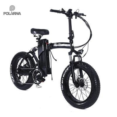 China Multifunctional Polarna NEW Arrive Folding Electric Bike City Vehicle Motorcycle Full Suspension Ebike Retro Mountain Foldable Electric Bike for sale