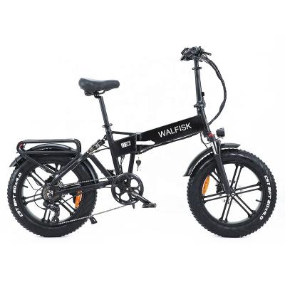 China WALFISK Alloy Foldable Electric Bike 750W 14Ah Hidden Battery Aluminum 20