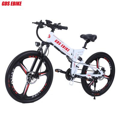 China GDS EBIKE Multifunctional Full Suspension Folding Enduro E Bike 48v 350w Electric Mountain Foldable Ebike For Adults for sale