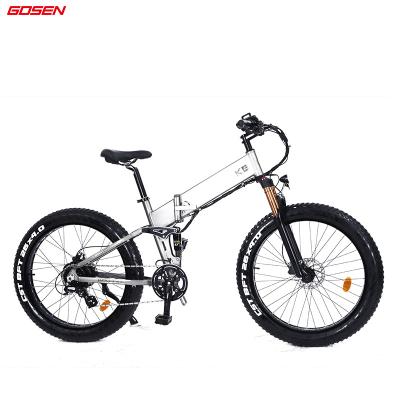 China Multifunction Folding Mountain Electric Bike Full Suspension Ebike With CE MTB for sale