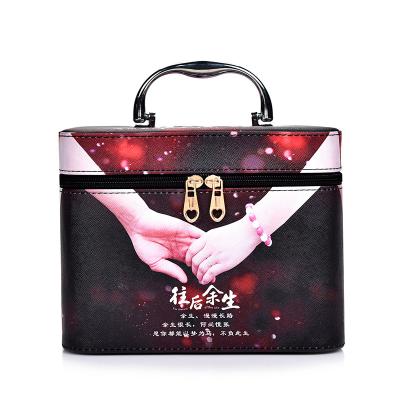 China Custom cosmetic portable lady bag bag fashion logo cosmetic bag box to travel for sale