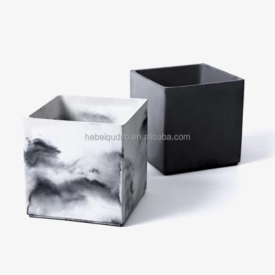 China Eco-friendly Supplier Cement Pot Cement Flower Pot Concrete Material Flower Pots And Planters Custom Logo China Used With Cube CLASSIC In Place Flower / Green Plant for sale