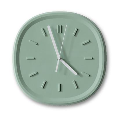 China Custom Custom Wholesale Custom Cement 12 Inch Wall Clock Craft Quartz Concrete Wall Clock For Gift Decor Home Decoration for sale