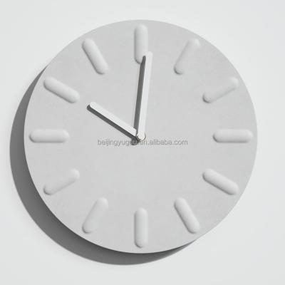 China CREATIVE Cheap Decorative Modern Luxury Cement Wall Clock 3d Wall Clock Concrete Decor For Hotel Home for sale