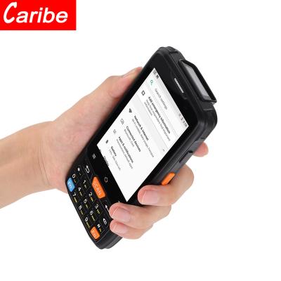 China Caribe PL-40L 1D Handheld Computer Barcode Scanner with 4.0inch Touch Screen 4G WIFI 2G RAM 16GB ROM Android 8.0 for sale