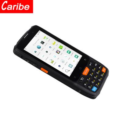 China CARIBE Handheld Computer 4 Inch Handheld Radio Laser 1D 2D Android NFC Barcode Scanner Portable Handheld Reader for sale